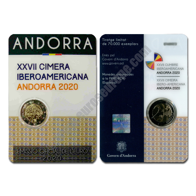 Andorra 2020 2 euros 27th Ibero-American Summit in Andorra