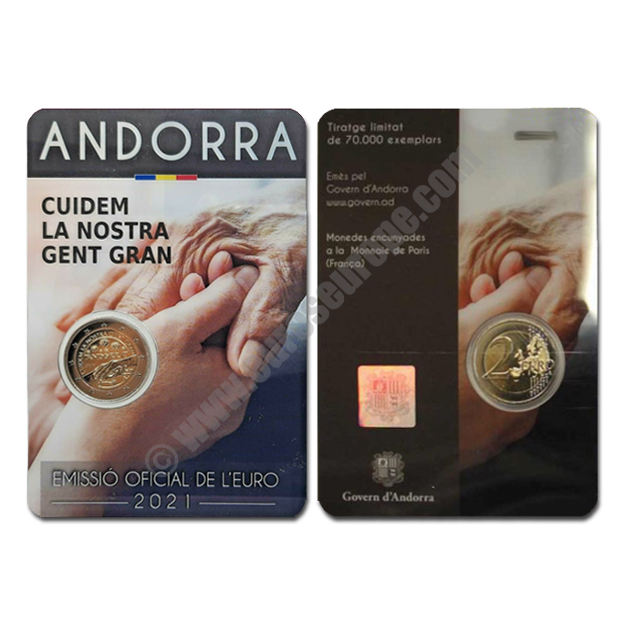 Andorra 2021 2 euros Let’s take care of our elderly