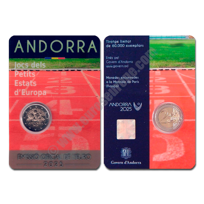Andorra 2025 2 euros Games of the Small States of Europe