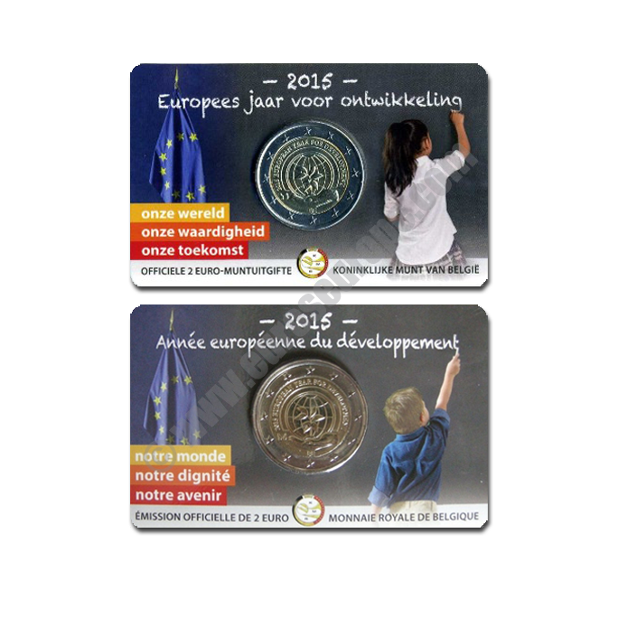 Belgium 2015 Coin card European Year for Development