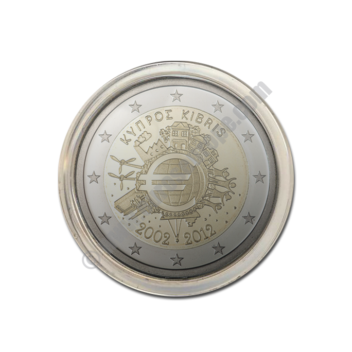 Cyprus 2012 Capsule issue 10 years of the Euro