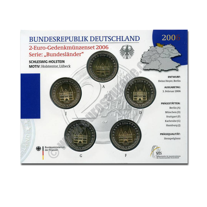 Germany 2006 2 euros Schleswig-Holstein