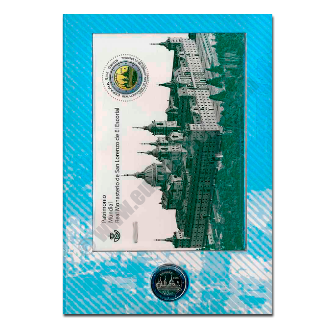 Spain 2013 Coin and stamp San Lorenzo del Escorial monastery