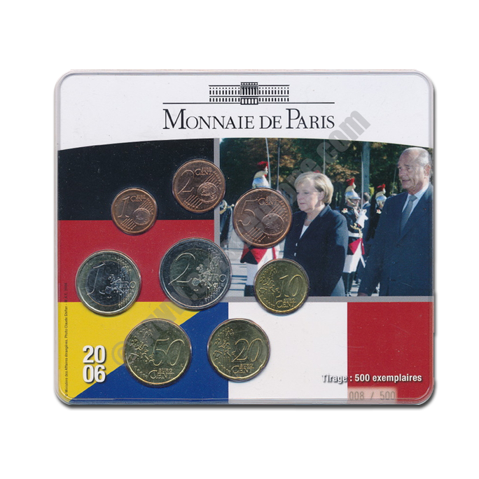France 2006 Commemorative Chirac - Merkel