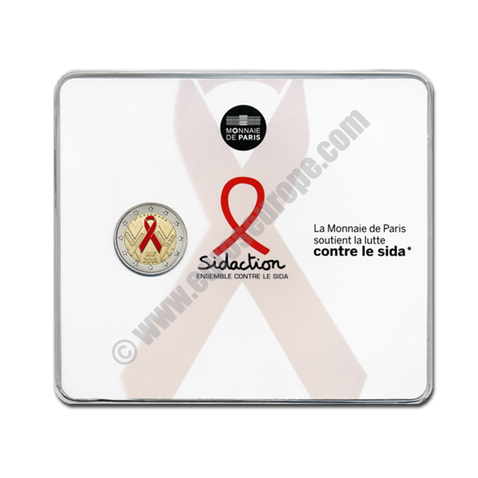 France 2014 2 euros World AIDS Day