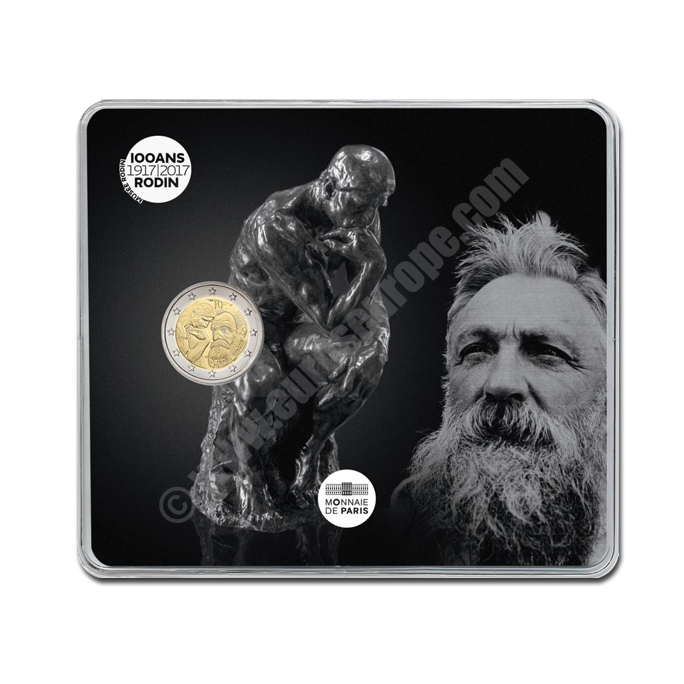 France 2017 2 euros Centenary of Auguste Rodin