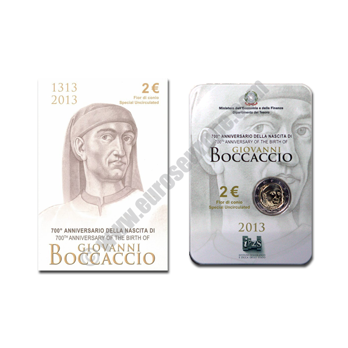 Italy 2013 2 euros 700th Anniversary of the birth of Giovanni Boccaccio