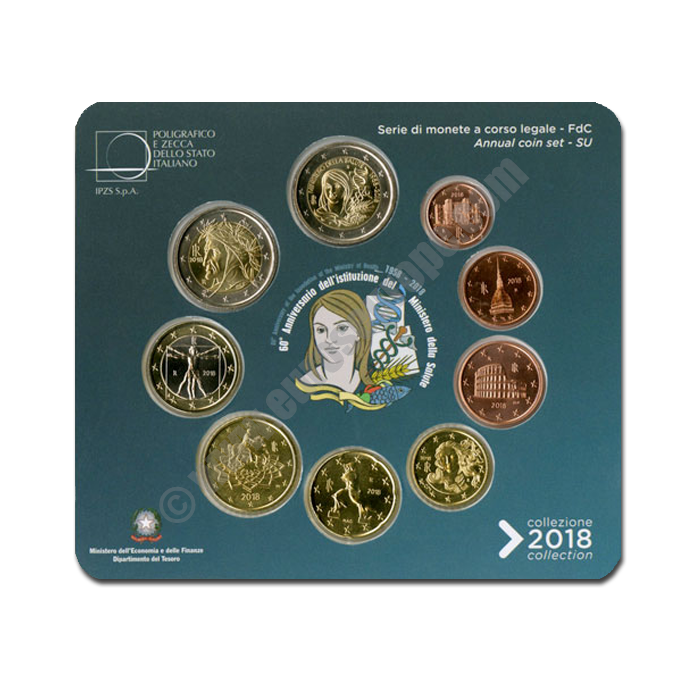 Italy 2018 Basic 60th anniversary of the institution of the Ministry of Health