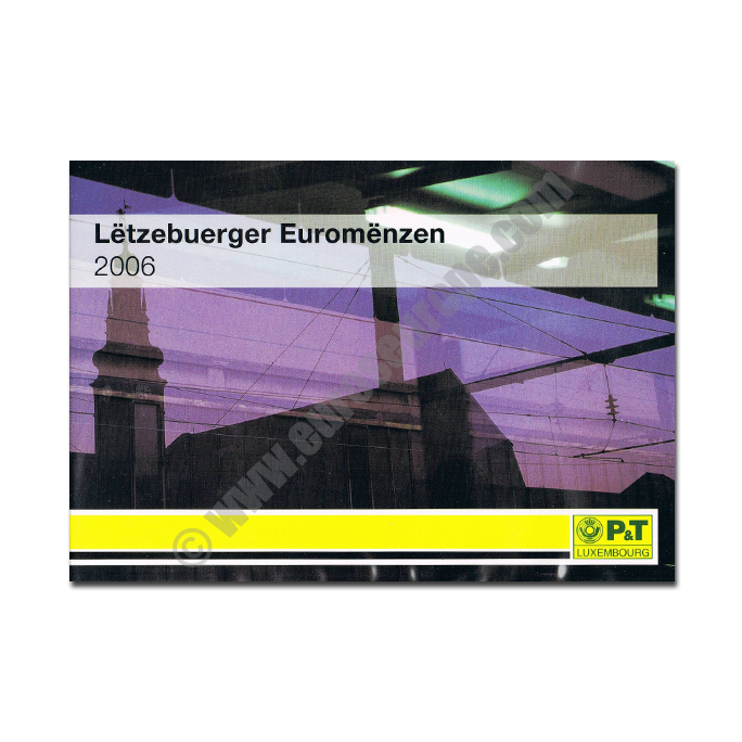 Luxembourg 2006 Coin and stamp 50 years Railways of Luxembourg