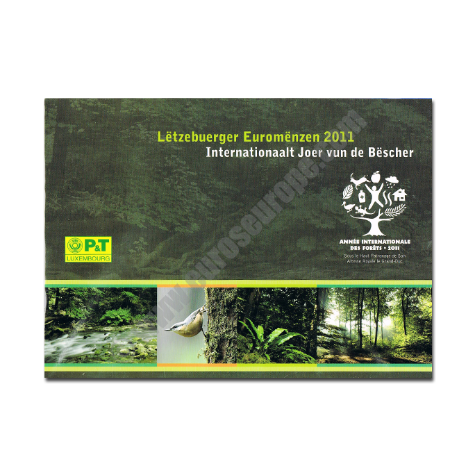 Luxembourg 2011 Coin and stamp International Year of Forests