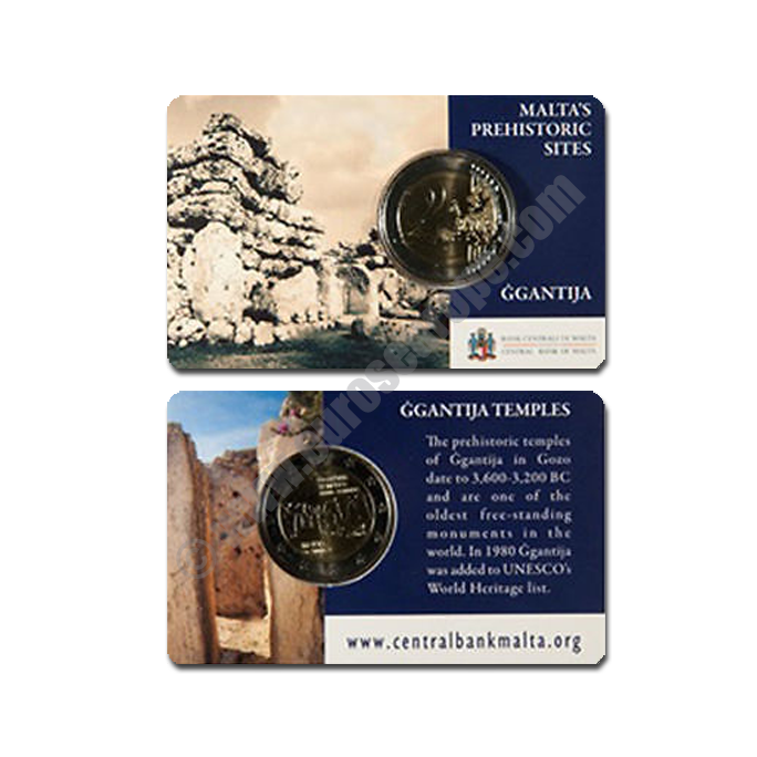 Malta 2016 Coin card Ggantija Temples