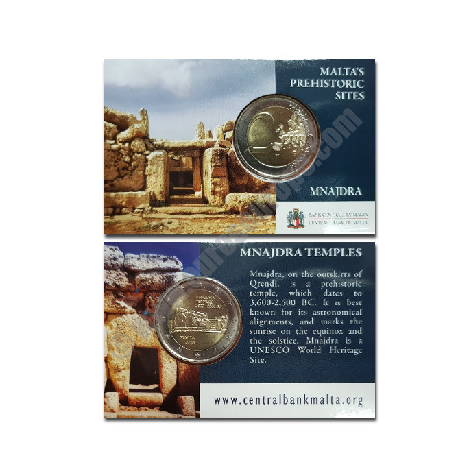 Malta 2018 Coin card Temples of Mnajdra