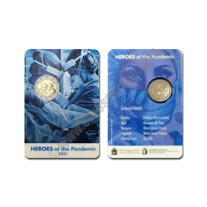 Malta 2021 Coin card Heroes of the pandemic
