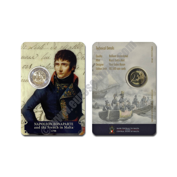 Malta 2023 Coin card The arrival of the French in Malta in 1798