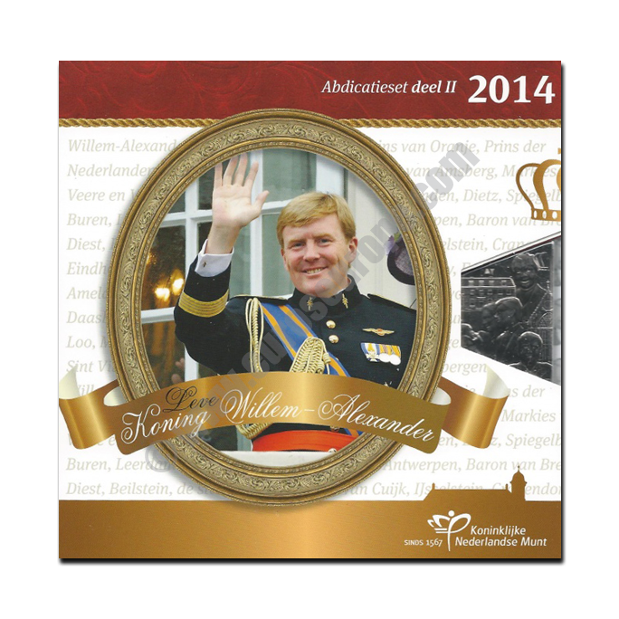 Netherlands 2014 Commemorative Abdication of the throne by His Majesty King William Alexander