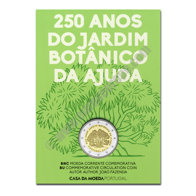 Portugal 2018 2 euros 250 years since the foundation of Ajuda Botanical Garden