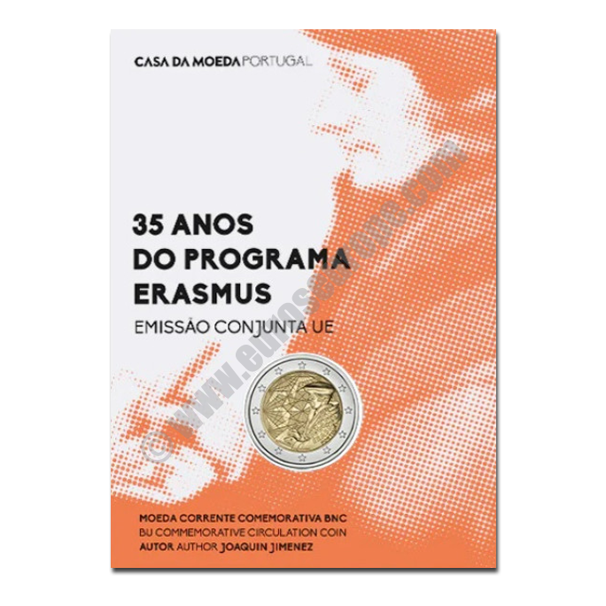 Portugal 2022 2 euros 35 years of the Erasmus programme