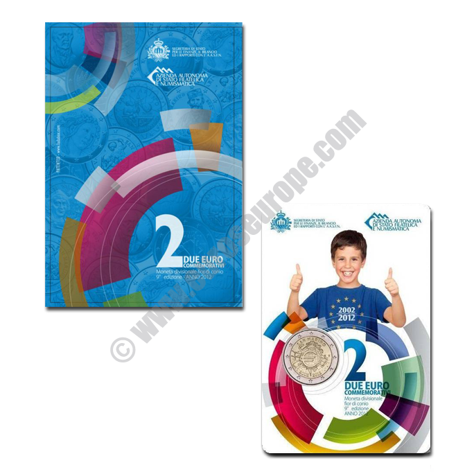 San Marino 2012 2 euros 10 years of the Euro