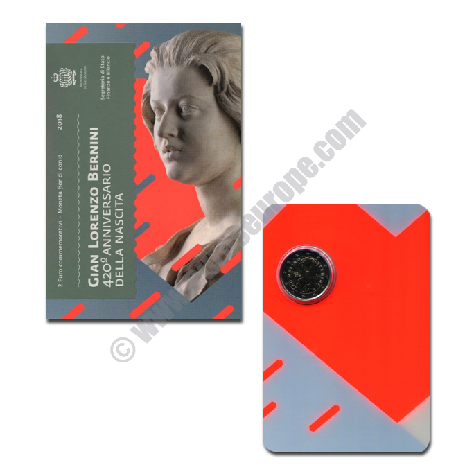 San Marino 2018 2 euros 420 years since the birth of Gian Lorenzo Bernini