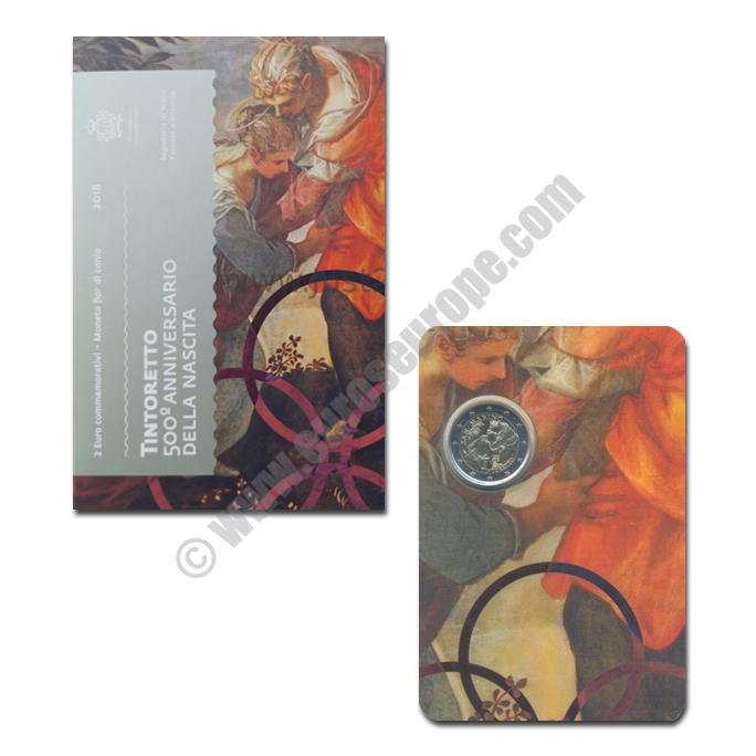 San Marino 2018 2 euros 500th anniversary of the birth of Tintoretto