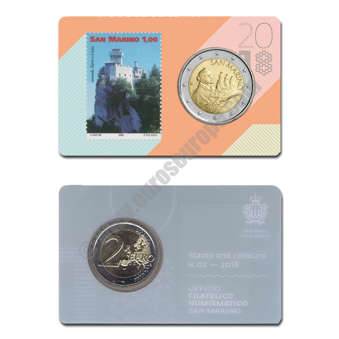 San Marino 2018 Coin and stamp N. 2