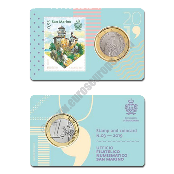 San Marino 2019 Coin and stamp N. 3