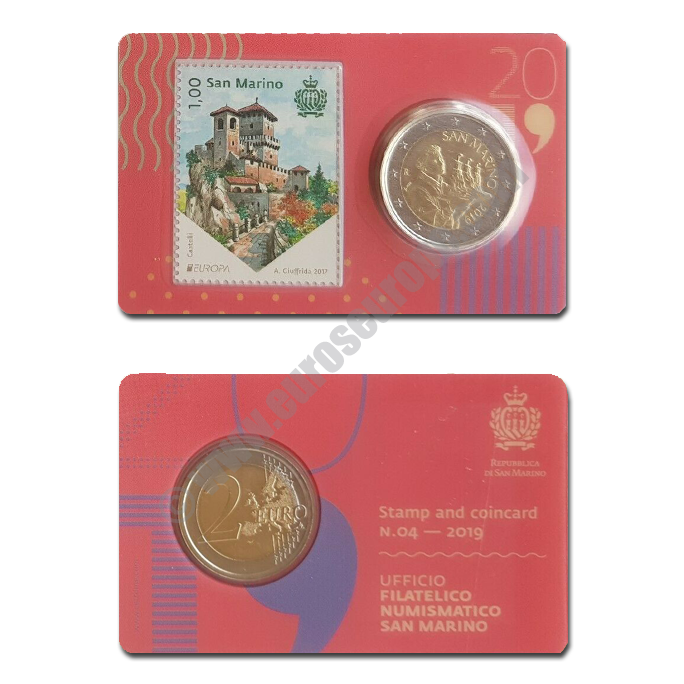 San Marino 2019 Coin and stamp N. 4