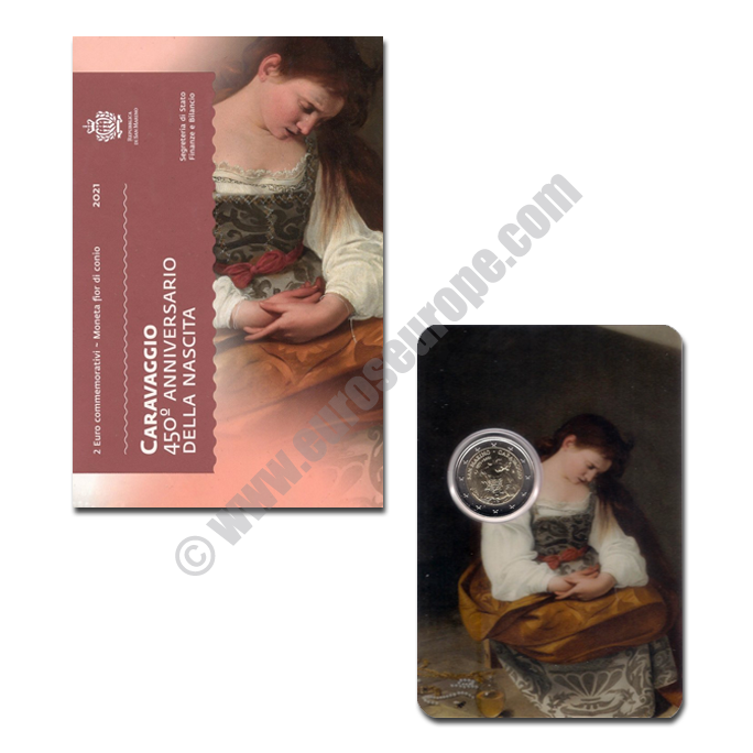 San Marino 2021 2 euros The 450th anniversary of the birth of Caravaggio