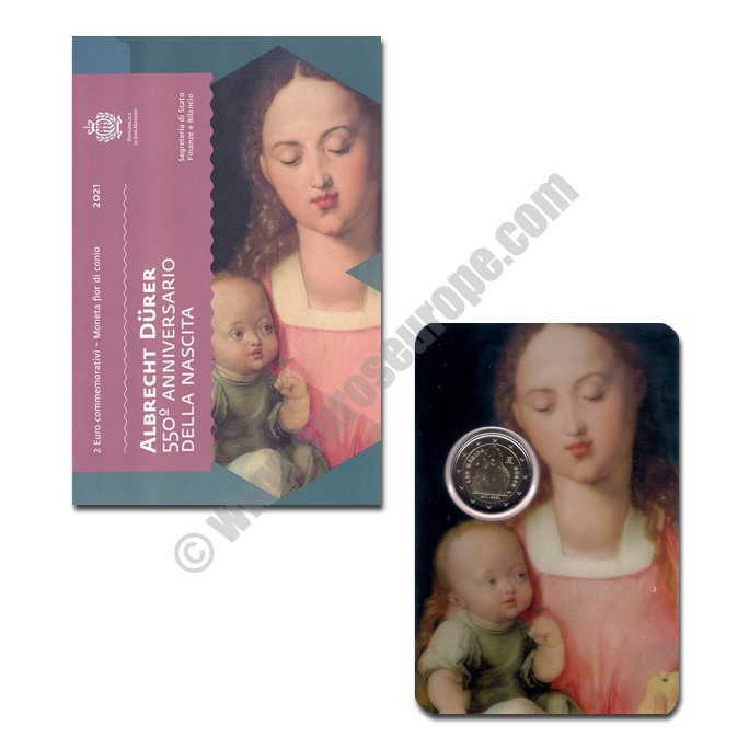 San Marino 2021 2 euros The 550th anniversary of the birth of Albrecht Dürer