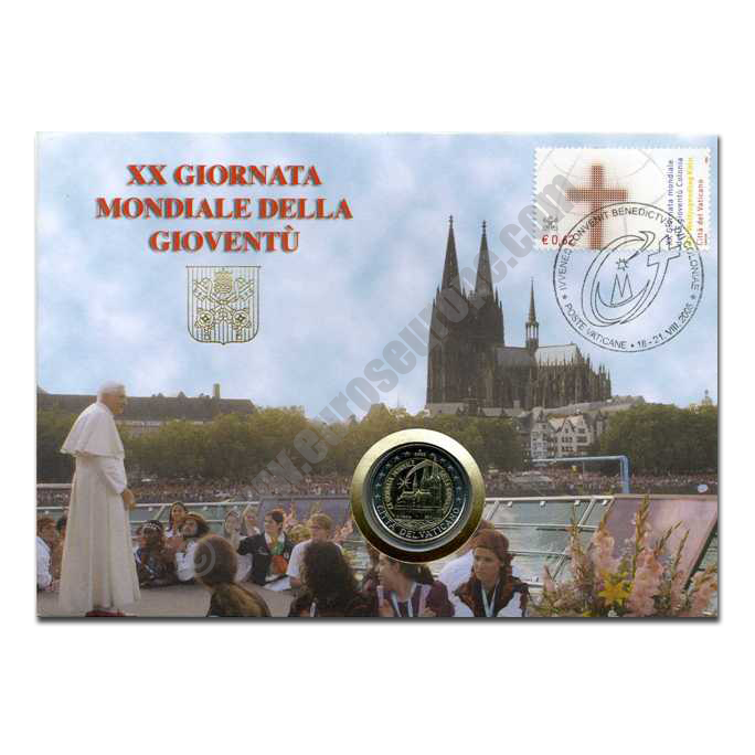Vatican 2005 Envelope 20th World Youth Day held in Cologne in August 2005