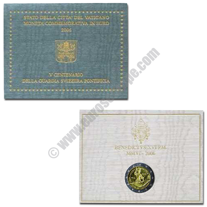 Vatican 2006 2 euros 5th centenary of the Pontifical Swiss Guard