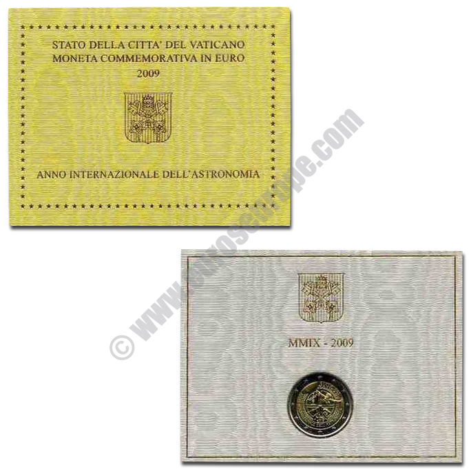 Vatican 2009 2 euros International Year of Astronomy