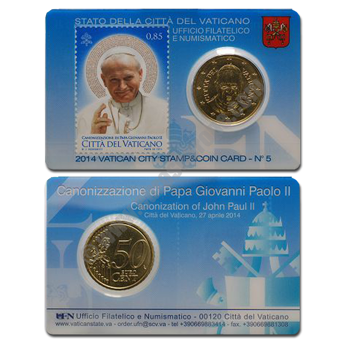 Vatican 2014 Coin and stamp N. 5