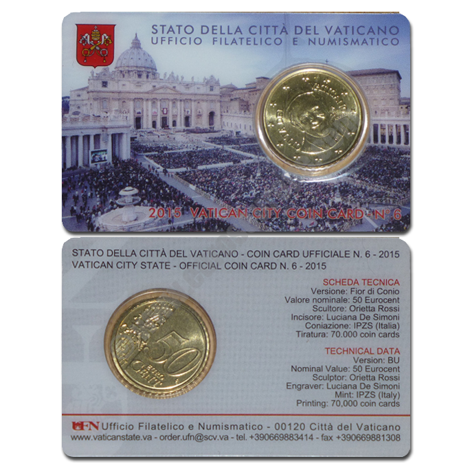Vatican 2015 Coin card N. 6