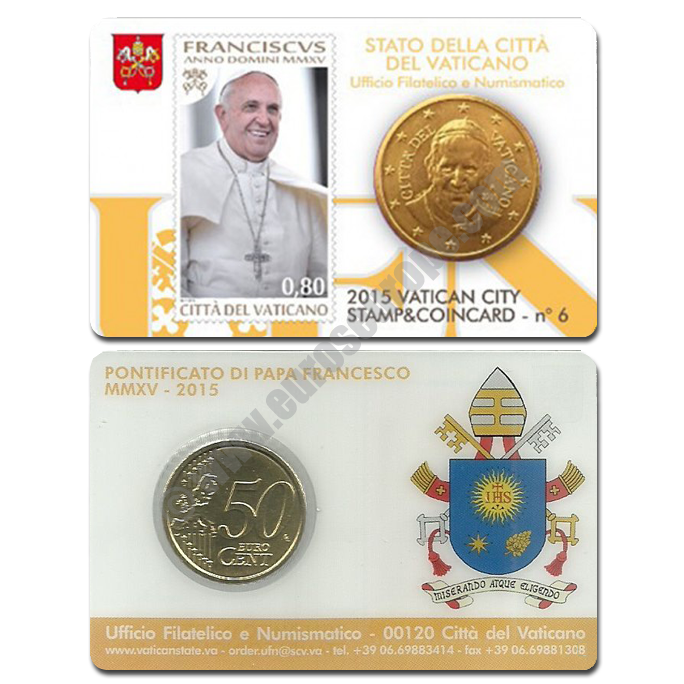 Vatican 2015 Coin and stamp N. 6