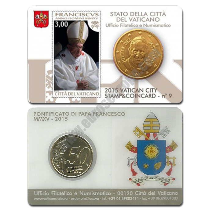 Vatican 2015 Coin and stamp N. 9