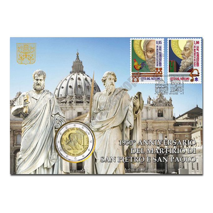 Vatican 2017 Envelope 1950th anniversary of the martyrdom of Saint Peter and Saint Paul