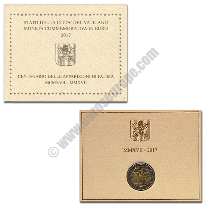 Vatican 2017 2 euros Centenary of the Fatima apparitions