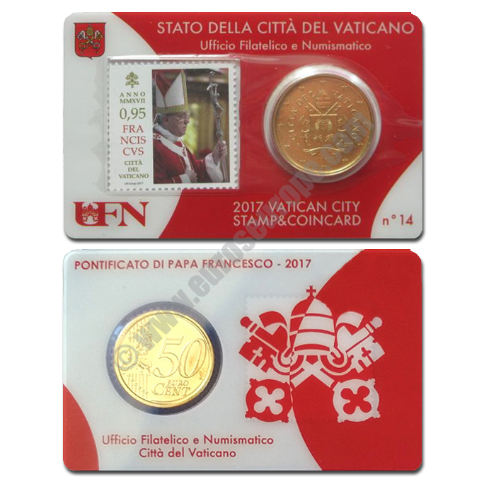 Vatican 2017 Coin and stamp N. 14