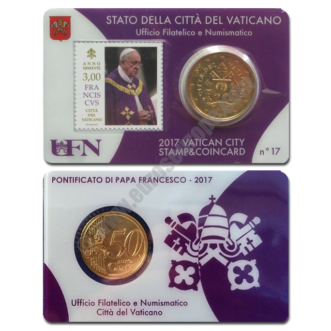 Vatican 2017 Coin and stamp N. 17