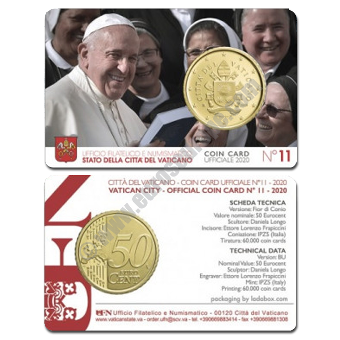 Vatican 2020 Coin card N. 11