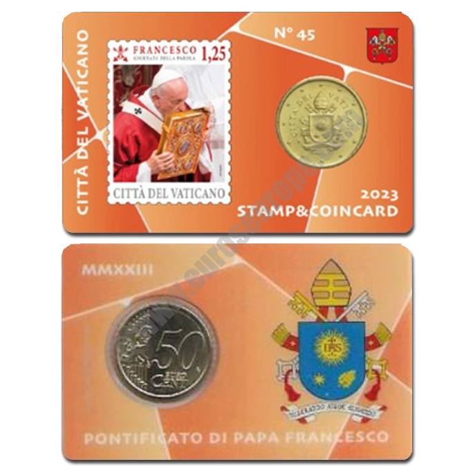 Vatican 2023 Coin and stamp Number 45 - Pope Francis