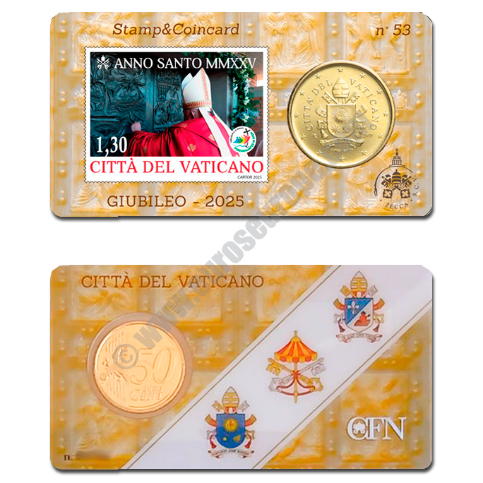 Vatican 2025 Coin and stamp Number 53 - Jubilee 2025
