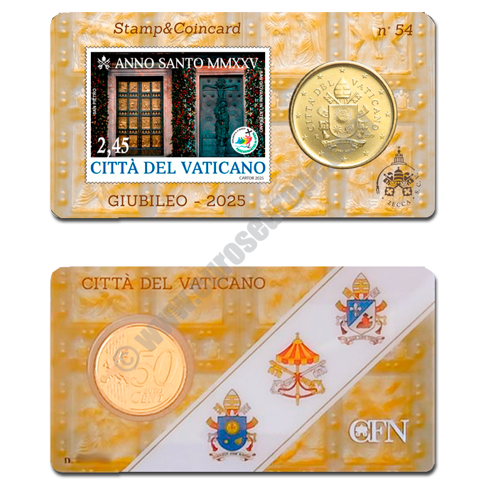 Vatican 2025 Coin and stamp Number 54 - Jubilee 2025