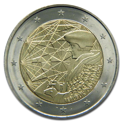 Austria 2 euros commemorative - 2022 - 35 years of the Erasmus programme