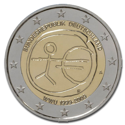 Germany 2 euros commemorative - 2009 - Ten years of economic and monetary union (EMU) and the birth of the euro