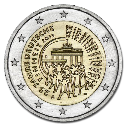 Germany 2 euros commemorative - 2015 - 25 years of German Unity