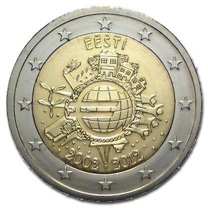 Estonia - 2 euros commemorative 2012 (10 years of the Euro)