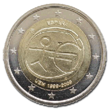 Spain - 2 euros commemorative 2009 (Ten years of economic and monetary union (EMU) and the birth of the euro)