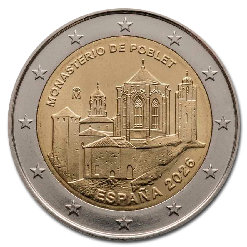 Spain 2 euros commemorative - 2026 - Monastery of Poblet Seventeenth of the UNESCO World Heritage Sites series